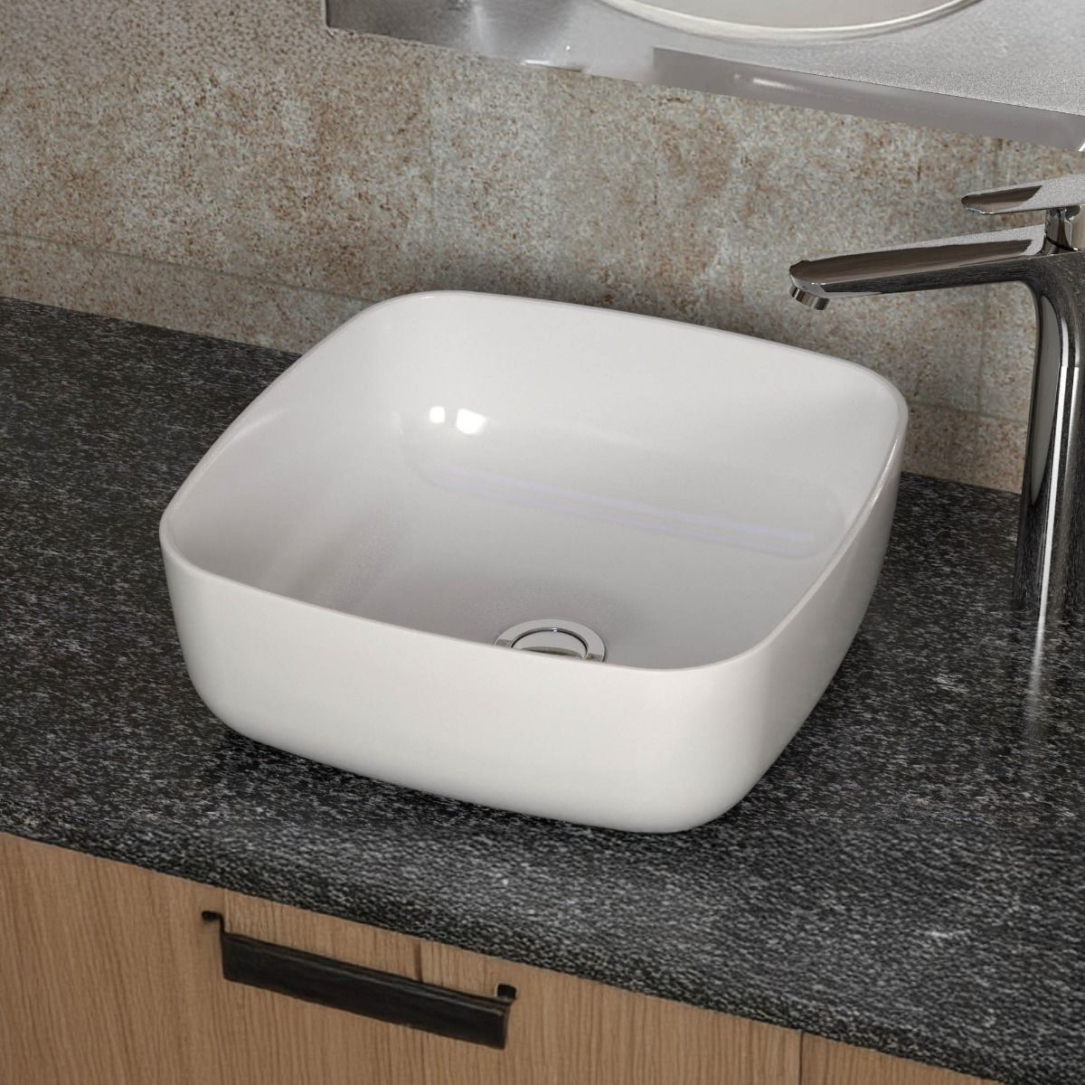 Saudi Ceramics (121270127010030) SQUARE TABLE TOP SINK