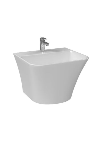 Saudi Ceramics (121490131010020) MIRAGE WB 1H W/HUNG ORYX WHITE-PC