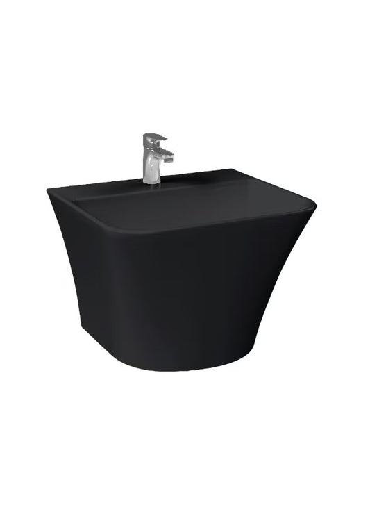 Saudi Ceramics (121490131220020)MIRAGE WB 1H W/HUNG ORYX MATT BLACK