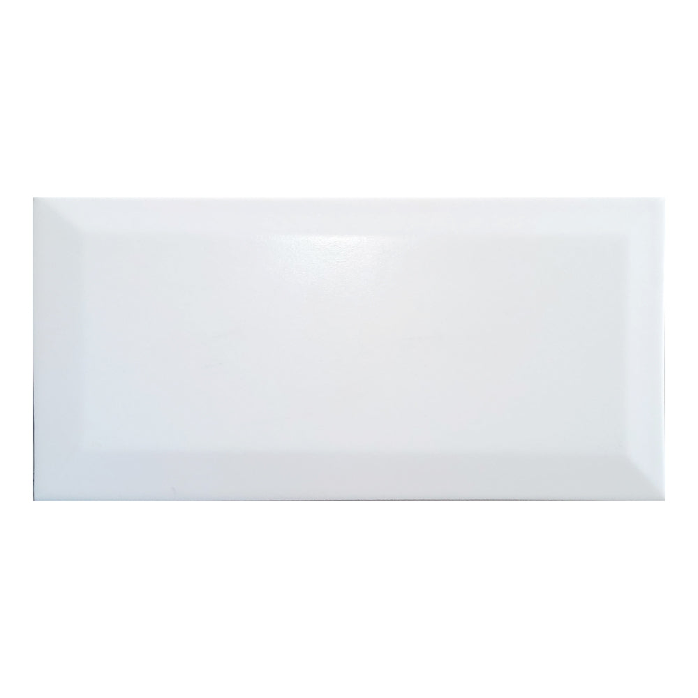RAK Ceramics 17/WH-BEVEL (7517B) 7.2x15cm Ceramic Tile
