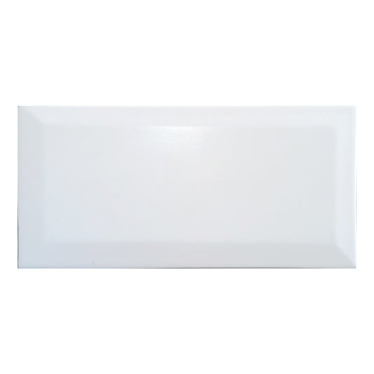 RAK Ceramics 17/WH-BEVEL (7517B) 7.2x15cm Ceramic Tile