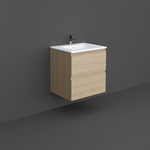 RAK JOYWH060SOK 60CM WALL HUNG VANITY UNIT SCANDI OAK
