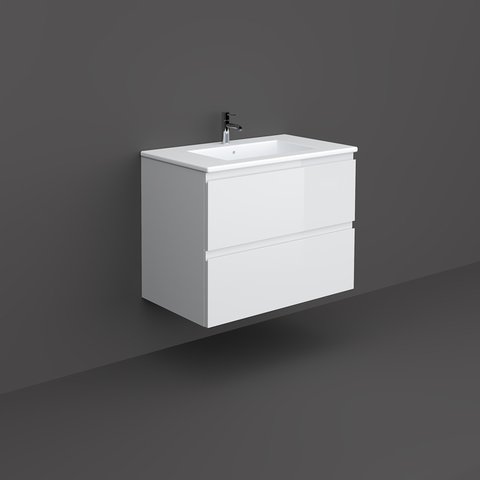RAK JOYWH080PWH 80CM WALL HUNG VANITY UNIT WHITE