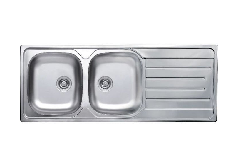 RAK DOUBLE BOWL KITCHEN SINK 1160X500MM(RAK-90820)