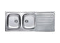 RAK DOUBLE BOWL KITCHEN SINK 1160X500MM(RAK-90820)