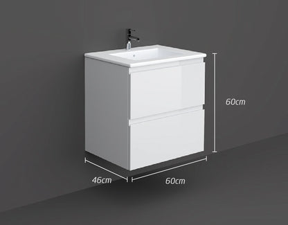 RAK JOYWH060PWH 60CM WALL HUNG VANITY UNIT WHITE