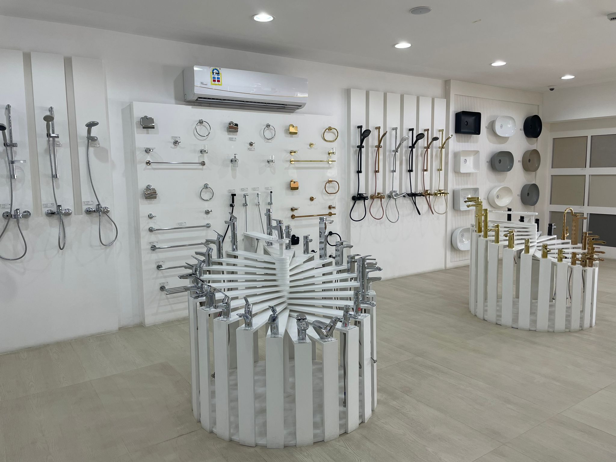 UCO Engineering showroom with premium Kludi RAK bathroom and kitchen mixers.