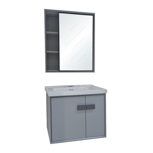 WALL HUNG C TOP CABINET WITH SINK AND MIRROR