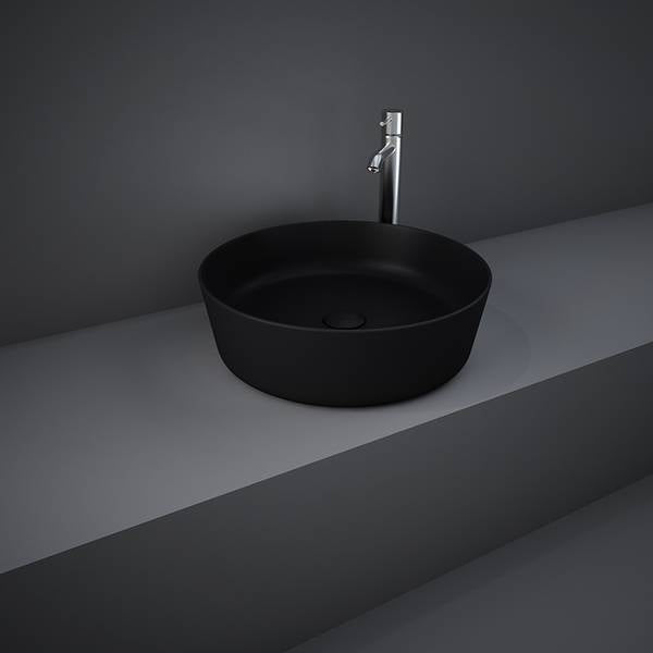 RAK FEELING ROUND SINK MATTE BLACK (FEECT4200504A)