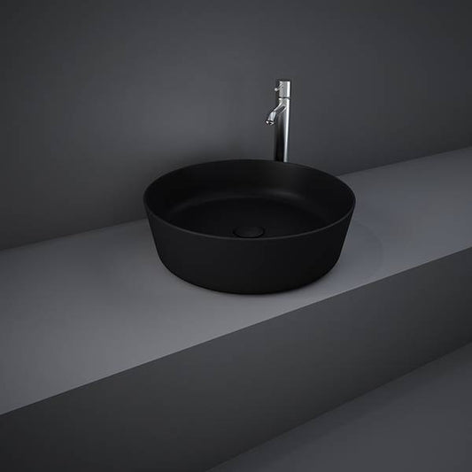 RAK FEELING ROUND SINK MATTE BLACK (FEECT4200504A)