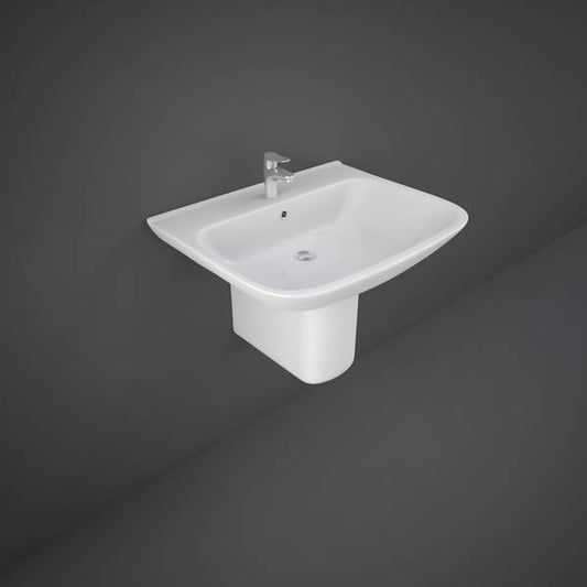 RAK ORIGIN HALF PEDESTAL WASH BASIN 65CM