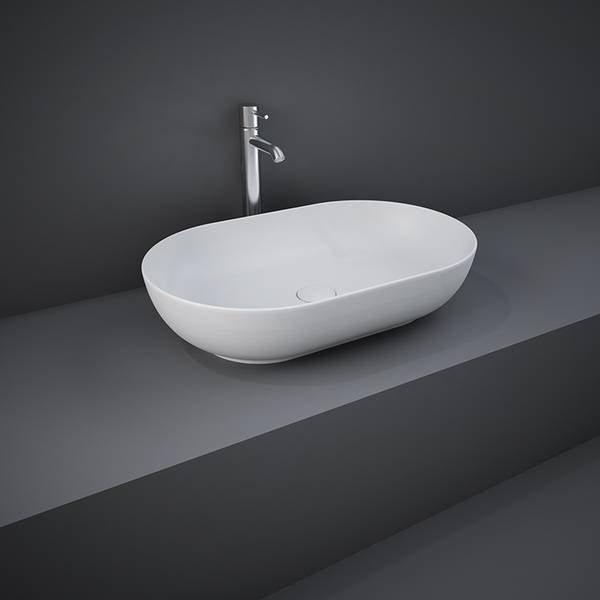 RAK FEELING OVAL MATTE SINK WHITE (FEECT5500500A)